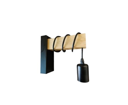 Applique parete legno e - in,