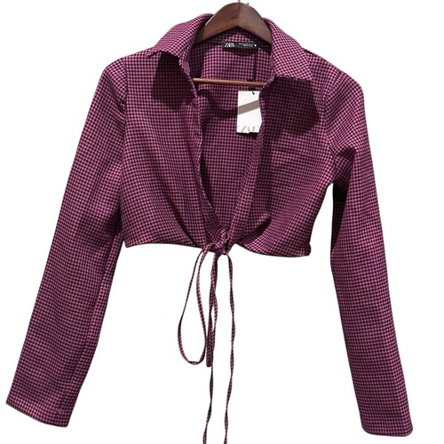 Top donna zara pied poule - zara, de