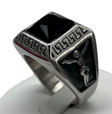 Anello da uomo pietra nera di