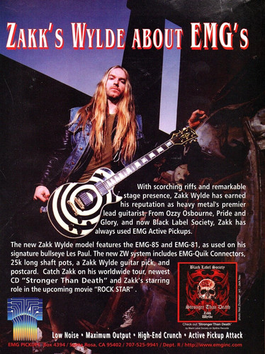 Vintage zakk wylde emg pickups - vintage,