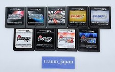 Pokemon DS set completo 9 lotto Nintendo NDS Japan solo cartuccia testata autentica