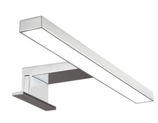 LUCE LED APPLIQUE LAMPADA DA SPECCHIO BAGNO CORNICE 30 CM 5W ARGENTO