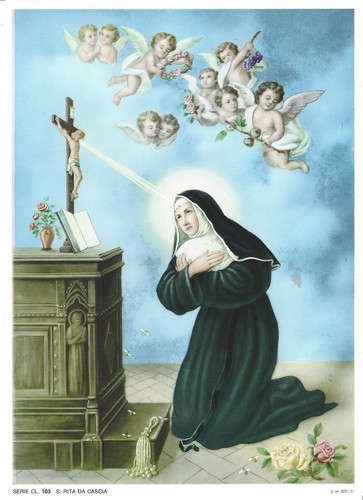 Quadro stampa cattolica santa - stampa,