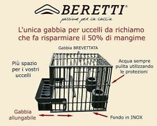 GABBIA TORDO  MANTENIMENTO + 2 BEVERINI MAXI BERETTI