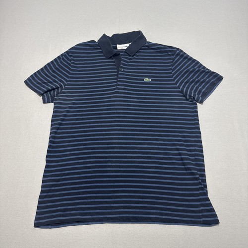Polo lacoste uomo grande blu - lacoste,