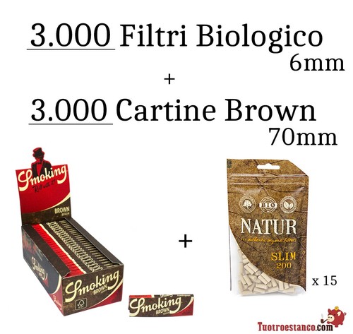 Pack brown smoking 15 natur - brown,