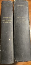 CALONGHI 2 VOL. DIZIONARIO LATINO ITALIANO- 3^ EDIZIONE ROSEMBERG & SELLIER 1951