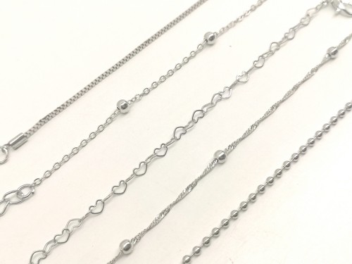 Set bracciali argentati - set,
