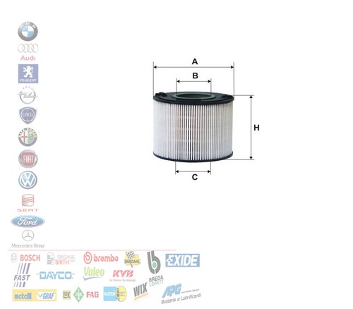 Filtro carburante audi - audi, ve