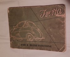ISO ISETTA, ISETTA, LIBRETTO USO E MANUTENZIONE ORIGINALE , USATO MA COMPLETO !
