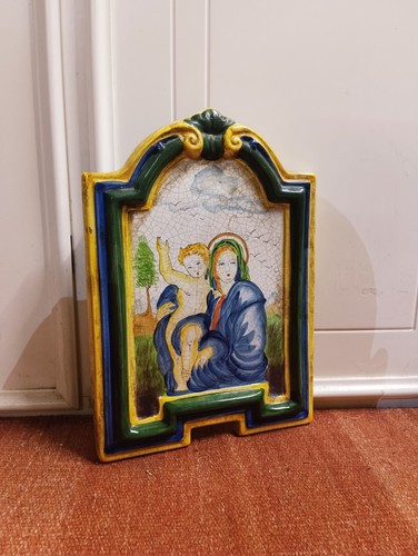 Targa devozionale ceramica - devozionale, in