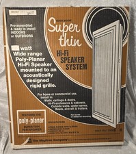 Raro altoparlante hi fi poliplanare super sottile NOS VINTAGE con scatola originale NUOVO