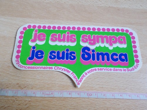 Autocollant suis sympa je - je,