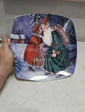 Piatto Panettone Natale Babbo