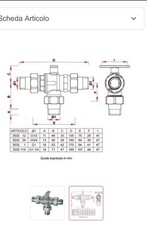 Valvola di zona deviatrice a 3 vie con attacco maschio-maschio 1"