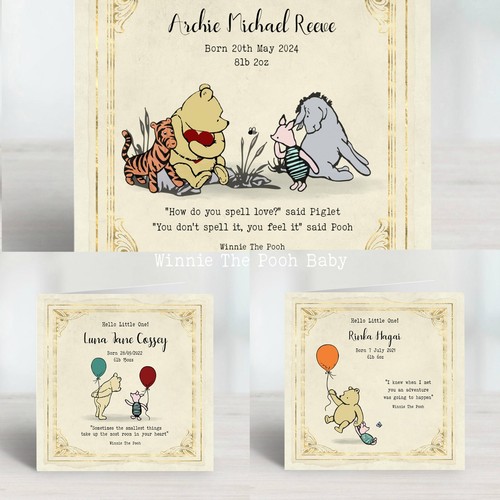 Carte winnie the pooh new - the, baby
