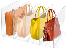 Porta Borse Da Armadio, Chiaro Organizzatore Di Borse per L'Armadio, Con 5 Divis
