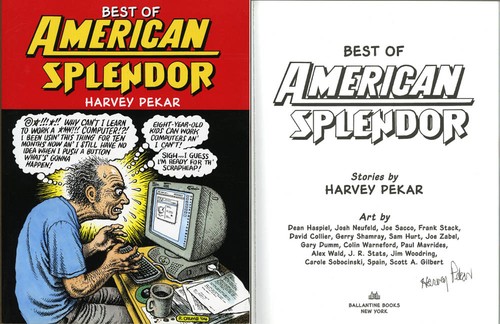 Harvey pekar autografo firmato - pekar,