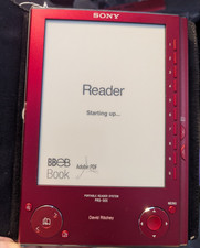 Sony PRS-505 Red E-reader Book