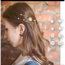 Forcina con strass bianco con