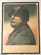 Rarissimo Manifesto Mussolini Originale D'epoca 
