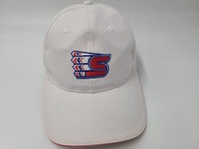 Cappello Berretto Vintage Spokane Chiefs FS Barrett Strapback Regolabile WHL Hockey Bianco