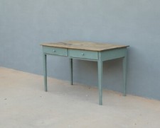 Tavolo rettangolare due cassetti laccato Shabby Chic, top in pioppo, L 126 cm!