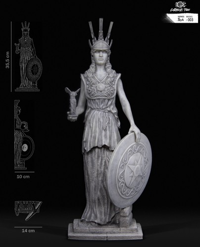 Statua atena athena - di, per