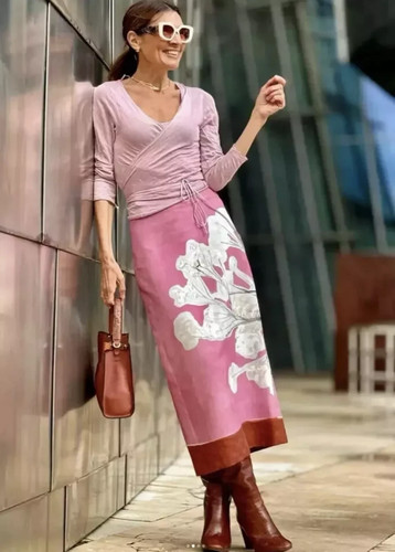 Gonna midi matita zara - a,
