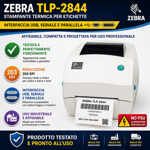 Stampante zebra tlp 2844 - stampante, |