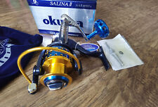 Mulinello da spinning Okuma SALINA II 4000a resistenza 23 kg produzione metallo completo - spedizione gratuita