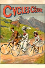 Poster Manifesto Locandina Pubblicità Biciclette Francia Stampa Vintage 50x70 Cm