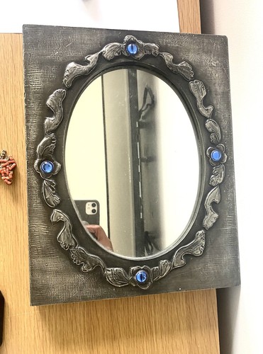 Ancien miroir mural etain - ancien,
