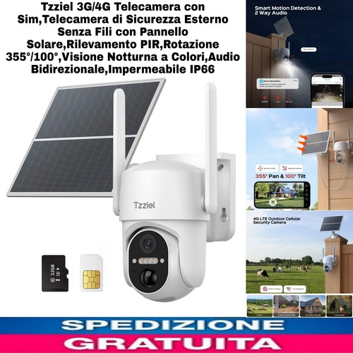 Telecamera con - telecamera, 3g/4g
