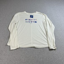 Brooks Camicia Donna XL Bianca Rispetta la Mia Corsa Grafica Manica Lunga Traspirante Umidità