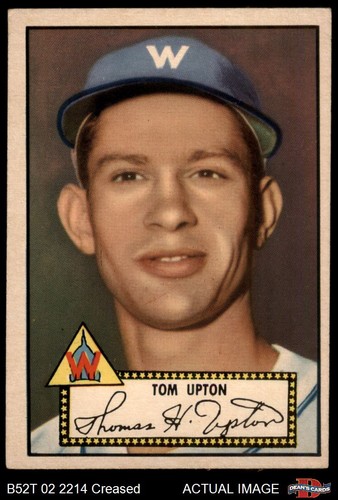 1952 topps tom - #71, upton