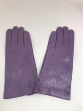 Guanti Donna in Pelle Nappa sfoderati - Glicine - Tg 7,5 - NUOVO -