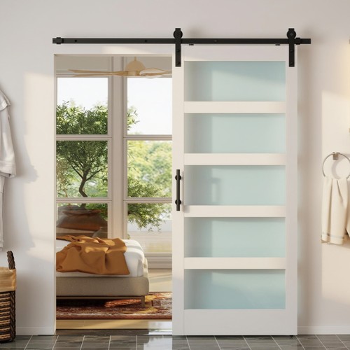 Homcom porta scorrevole - homcom, con