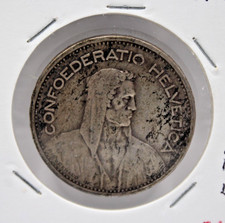 Moneta 1935 Svizzera 5 Franchi