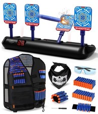 Lehoo Castle Bersaglio Nerf Bersaglio per Nerf con Gilet Tattico 4 Bersagli 