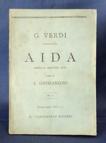 Aida opera quattro - aida,, in