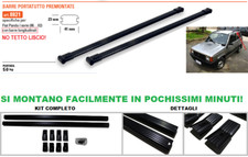 BARRE PORTATUTTO Premontate Specifiche FIAT PANDA I 1986>2002 Nero Acciaio 8821