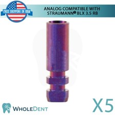 5 Apparecchio dentale Straumann BLX® Regular Base® Ø3,5 mm compatibile analogico titanio