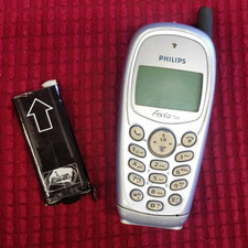 TELEFONO CELLULARE PHILIPS FISIO 120 TELEFONINO VINTAGE BLU 2002 DA COLLEZIONE