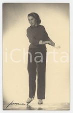 1950 ca SPORT ITALIA PATTINAGGIO SU GHIACCIO Pattinatrice - Foto LUXARDO 9x14 cm