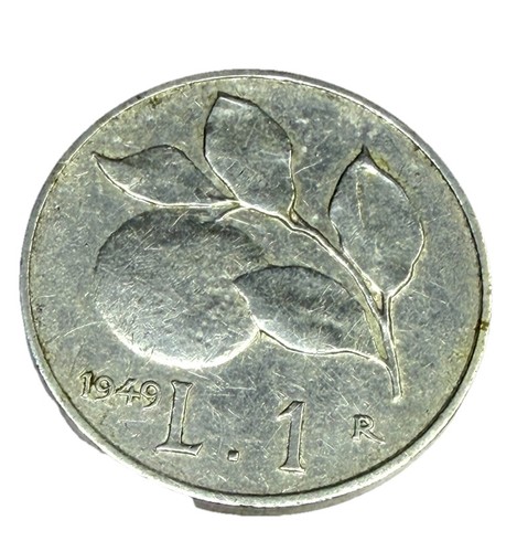 Moneta lira 1949 italia - da,