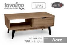 TAVOLINO MOBILE PORTA TV TELEVISORE MODERNO NOCE CASSETTO ROVERE 100*48*h43