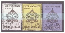 VATICANO - 1963   SEDE VACANTE   SERIE  USATA