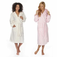 Abito da donna donna in morbido pile di flanella con cappuccio abito da notte taglie forti