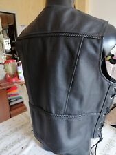 gilet pelle moto uomo